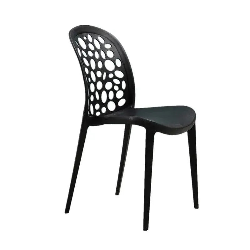 Wooden Twist Flexile Strong Modern Back Stacking Chair Stylish Dining Chair for Plastic Cafe Restaurant, Indoor & Outdoor Use - Wooden Twist UAE