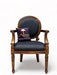 Wooden Twist Gramps Handmade Carved Sheesham Wood Armrest Chair - Wooden Twist UAE
