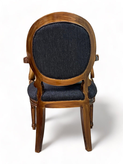 Wooden Twist Gramps Handmade Carved Sheesham Wood Armrest Chair