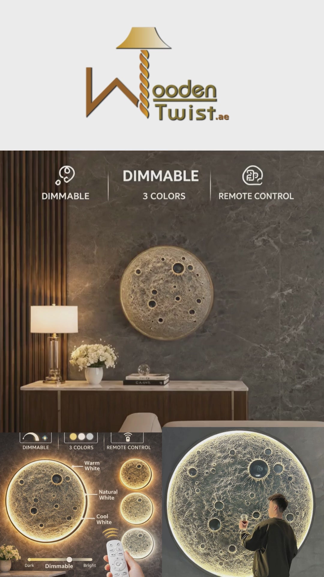 Moon Design LED Wall Light