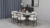 boucle dining chairs