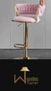 Metal Bar Stool Pink Color