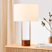 Modern Round Table Lamp with Marble Base