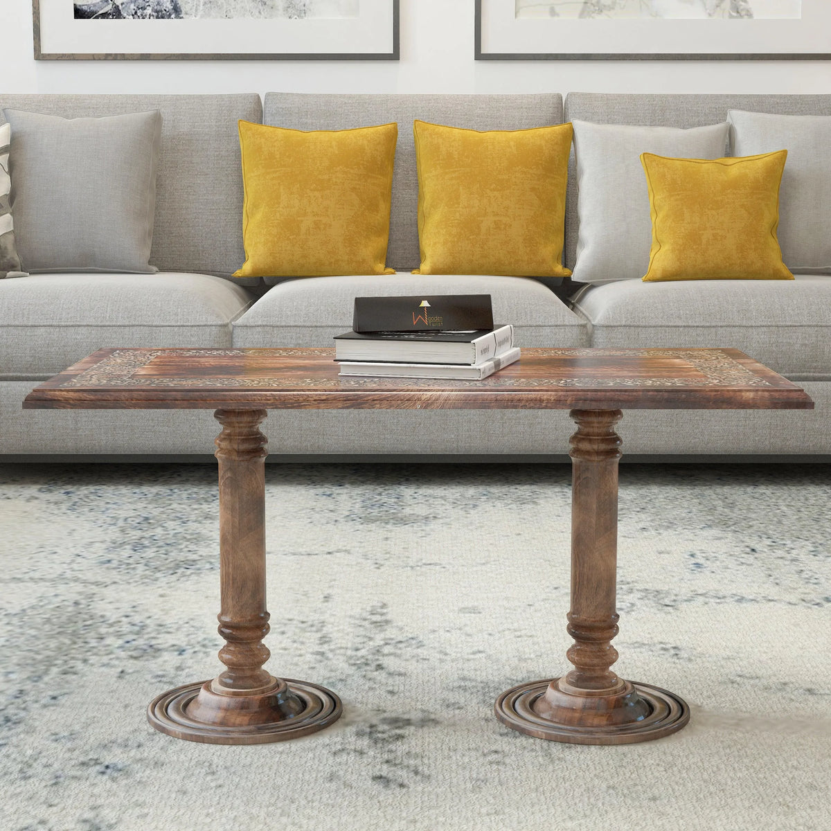 Sculpte Solid Wood Coffee Table