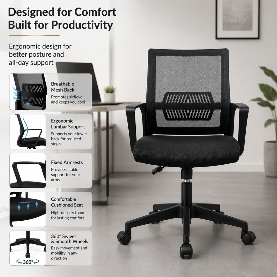 Stays Cool Through Long Hours At Your Desk