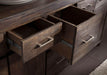Wooden Handicrafts Royal Look Sideboard Cabinet (6 Drawers + 2 Door) - Wooden Twist UAE