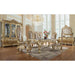 Royal Antique 6 Seater Dining Table Set (Golden, Teak Wood) - Wooden Twist UAE