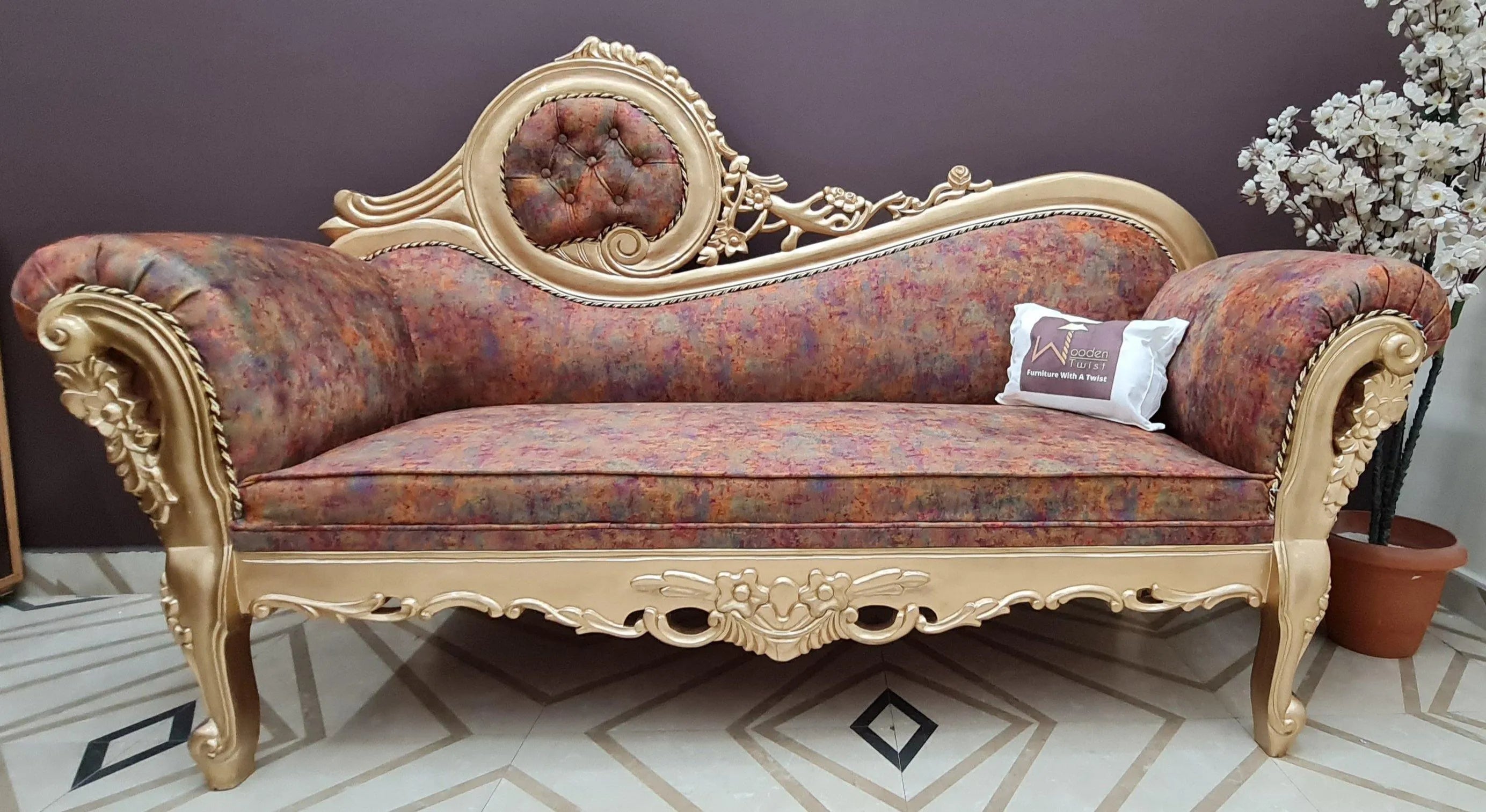 Sheesham wood sofa