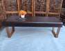 Wooden Bench Teak Wood and Ply Board (Natural Finish, Brown) - Wooden Twist UAE