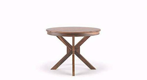 Round Dining Table with Seater 4 Chair And One Table (Teak Wood) - Wooden Twist UAE