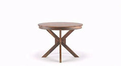 Round Dining Table with Seater 4 Chair And One Table (Teak Wood) - Wooden Twist UAE