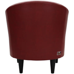 Wide Tufted Arm Chair (Red) - Wooden Twist UAE