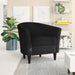 Wide Tufted Arm Chair (Black) - Wooden Twist UAE