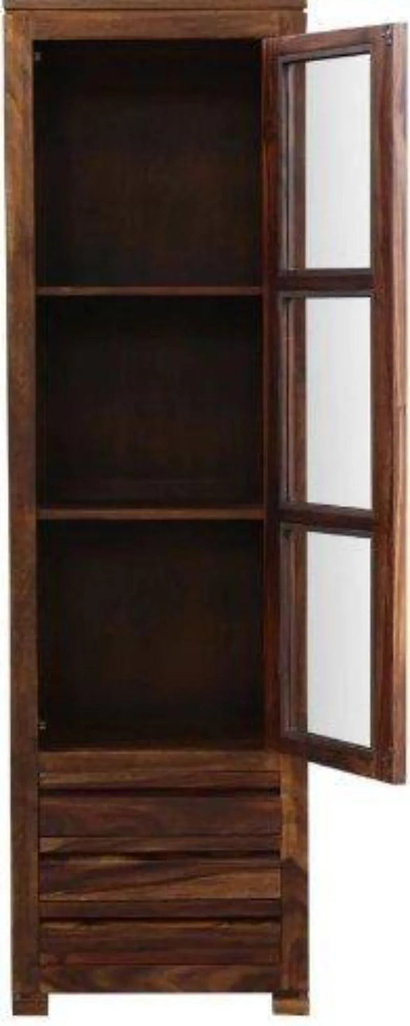 Handmade Book Case in Provincial Finishing Included Drawers (Teak Wood) - Wooden Twist UAE