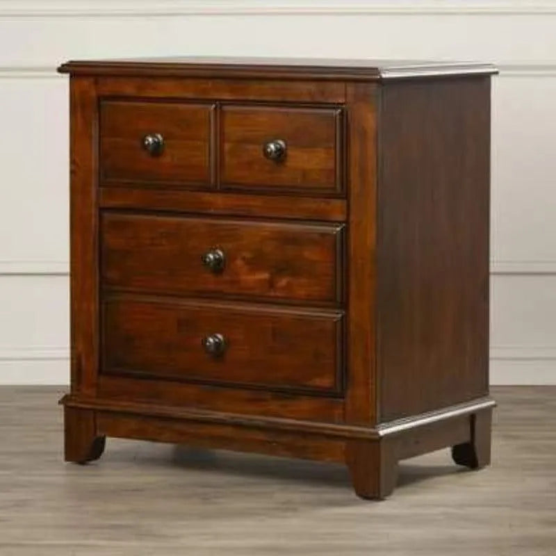 Handicrafts Standard Side Table Cabinet (Teak Wood) - Wooden Twist UAE