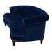 Chesterfield Graceful Velvet 3 Seater Rolled Arm Sofa (Walnut Legs) - Wooden Twist UAE