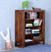 Wooden Handmade Book Shelf Cabinet Teak Finishing (Mango Wood) - Wooden Twist UAE