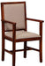Wood Standard Arm Cushioned Comfort Back Rest Seating Chair set of 2 pcs (Sheesham Wood) - WoodenTwist