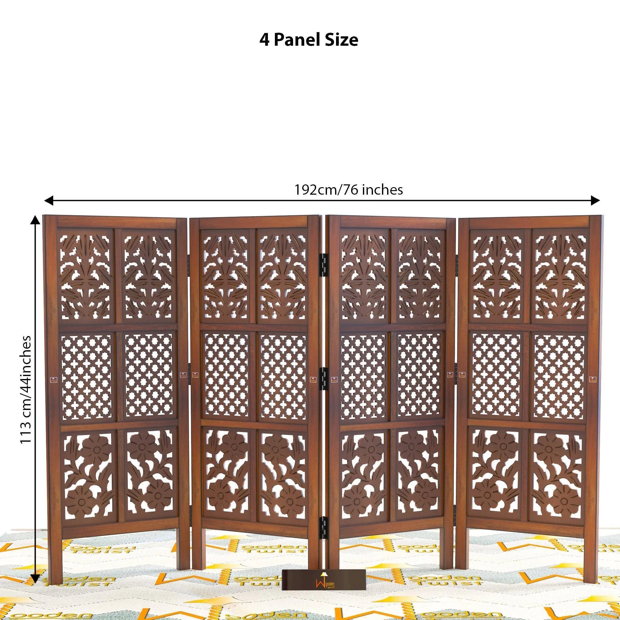 Pet Safety Gate Dogs Room Divider Separator Wooden Partition - Wooden Twist UAE