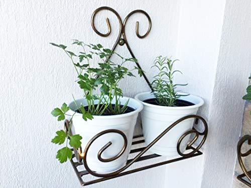 Planter Stand Flower Pot Stand for Balcony Living Room Outdoor Indoor Grill Rack (Set of 2)
