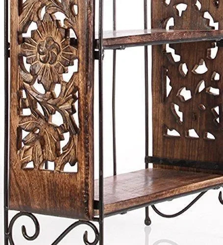 High-grade wood and wrought iron