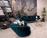 Royal Blue Modern Luxury Sectional Chesterfield Sofa Set 3+1+1 - Wooden Twist UAE