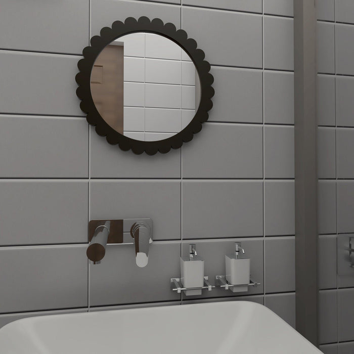 مرآة حائط مزخرفة شكل دائري