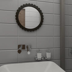 Decorative Wall Mirror Round Shape - Wooden Twist UAE