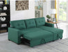 L-Shape Sectional Sleeper Sofa Cum Bed 5 Seater - Wooden Twist UAE