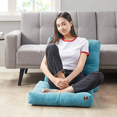 Square Shape Floor Pillow Comfort for Seating (Pack of 1) - Wooden Twist UAE