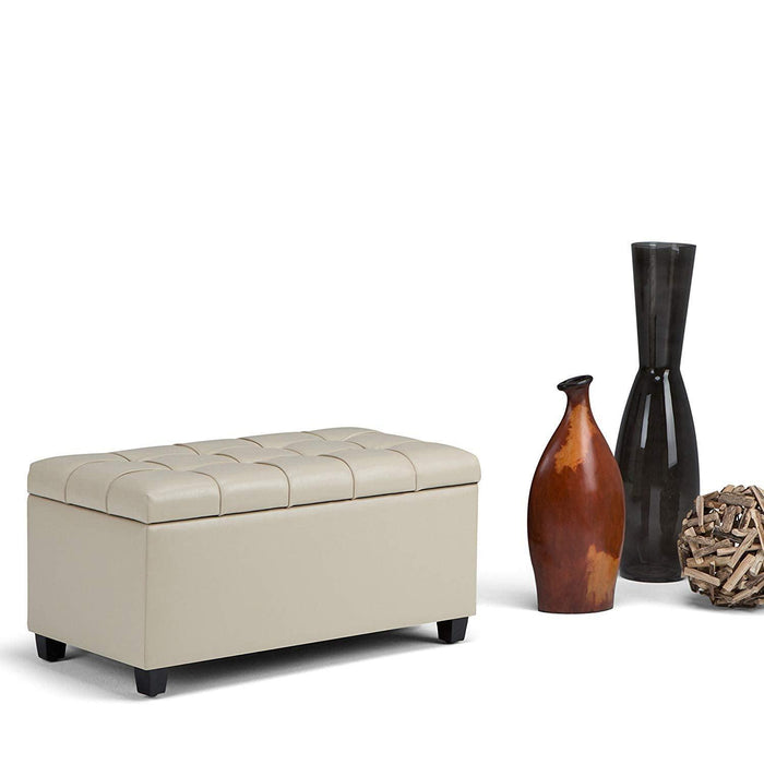Luper Tufted Storage Bench Ottoman Pouffes with Storage