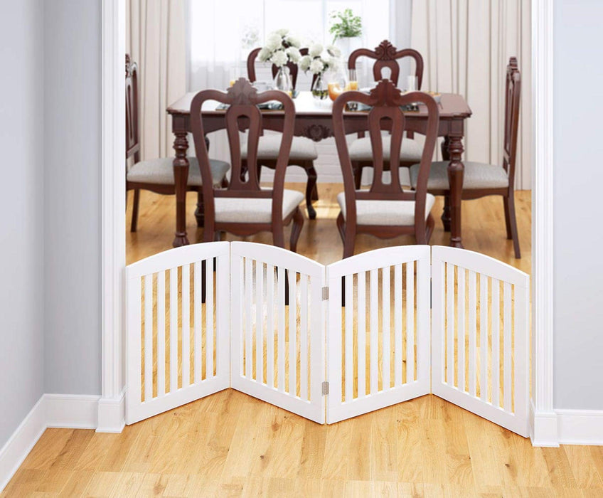 Wooden Portable Safety Pet Fence Gate Partition For Kids (4 Panel) - Wooden Twist UAE