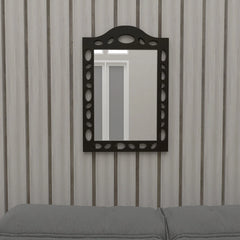 Big Wooden Wall Mirror, Dressing Bathroom Vanity Mirror - Wooden Twist UAE