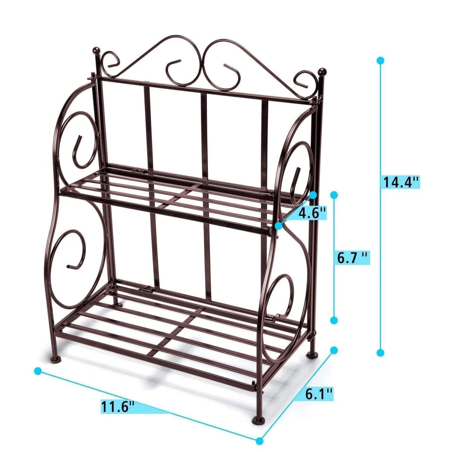 Kitchen Spice Rack Shelf Organizer ( 2 Tier ) - Wooden Twist UAE