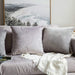Raafi Light Grey Color Velvet Cushion Covers (Set of 2) - Wooden Twist UAE