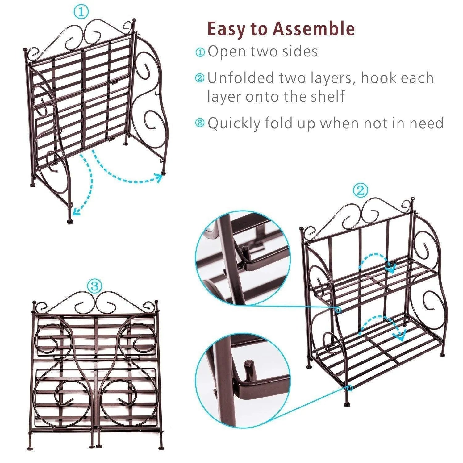 Kitchen Spice Rack Shelf Organizer ( 2 Tier ) - Wooden Twist UAE