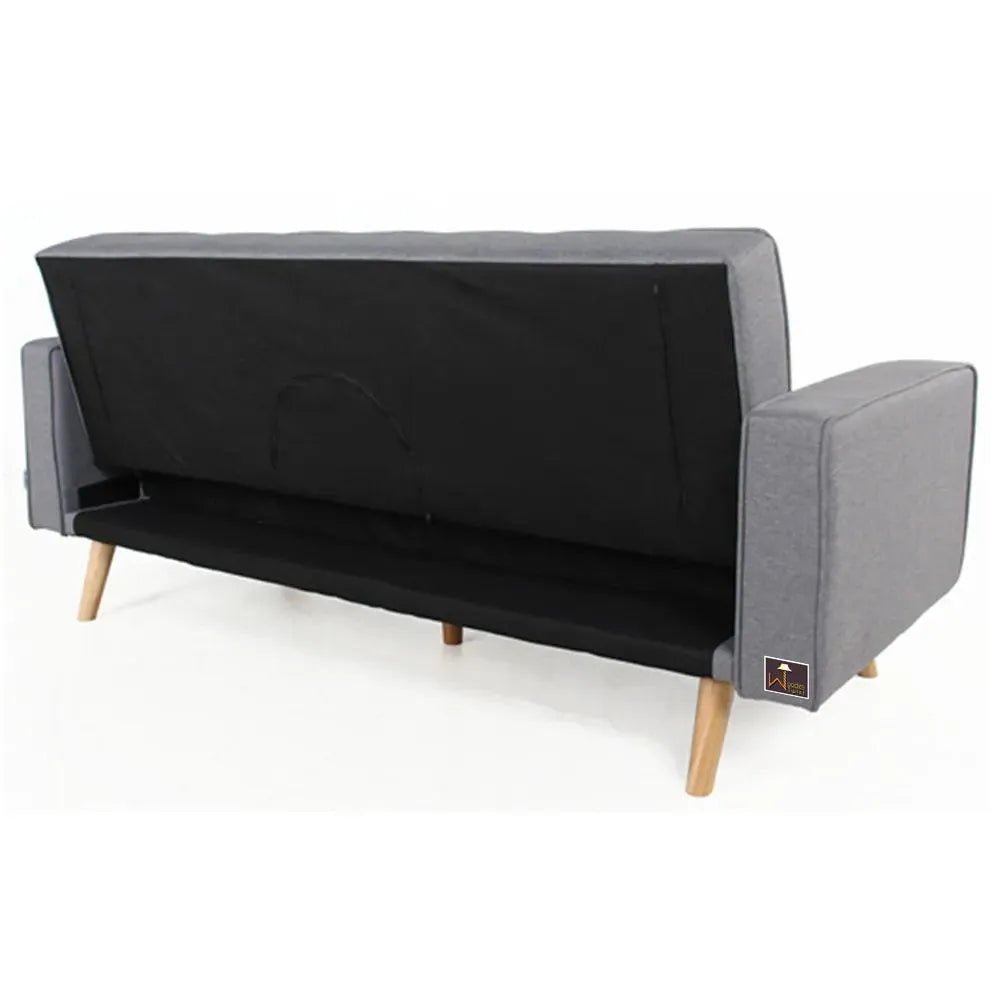 Modern 3 Seater Sofa Cum Bed For Living Room - Wooden Twist UAE