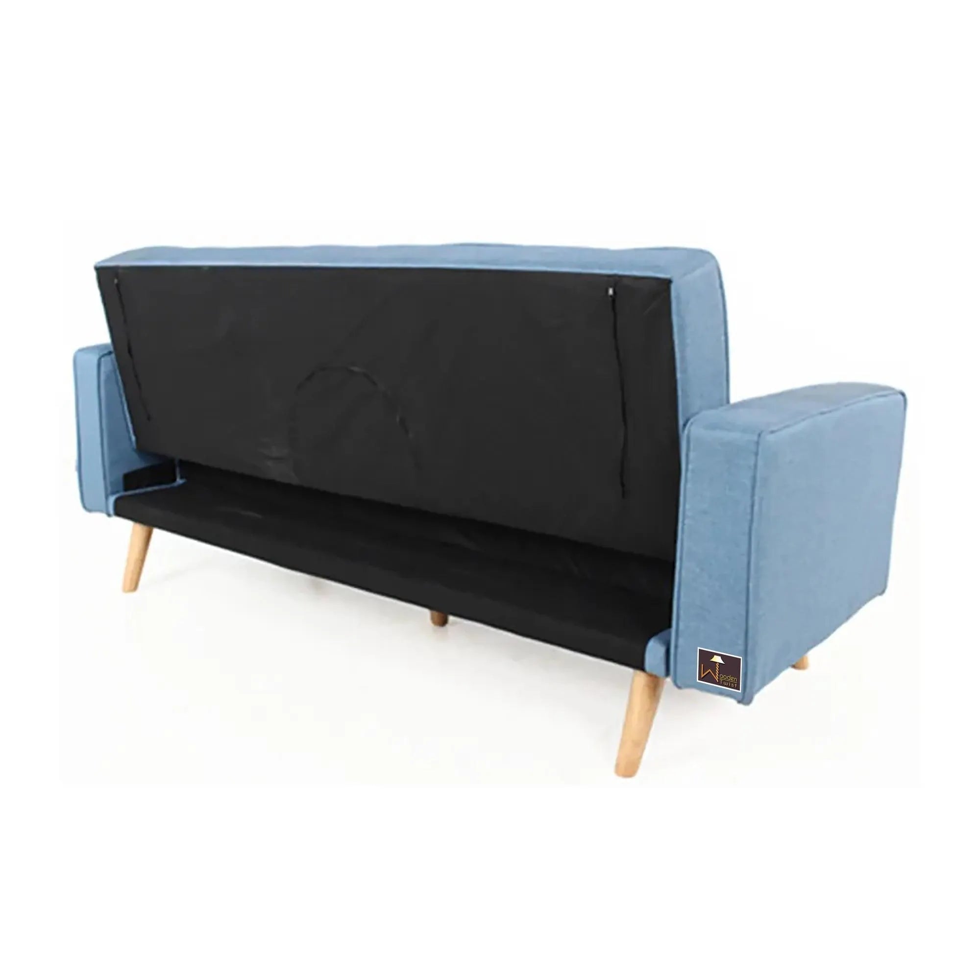 Modern 3 Seater Sofa Cum Bed For Living Room - Wooden Twist UAE