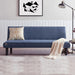 Penny Navy Blue Leatherette 3 Seater Sofa Cum Bed For Living Room - Wooden Twist UAE