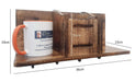 Solid Wood Wall Shelf Mobile Holder & Cloth Hanger - Wooden Twist UAE