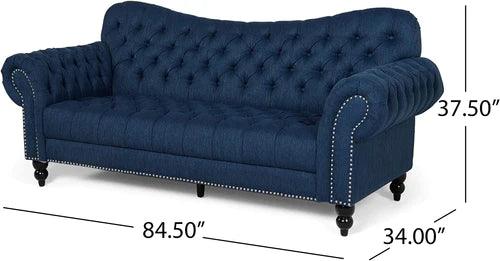 Nathan Chesterfield Button Tufted 3 Seater Sofa Set