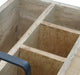 Wooden Caddy with Iron Handles - 4 Compartment Kitchen Organizer and Utensil Holder - Wooden Twist UAE