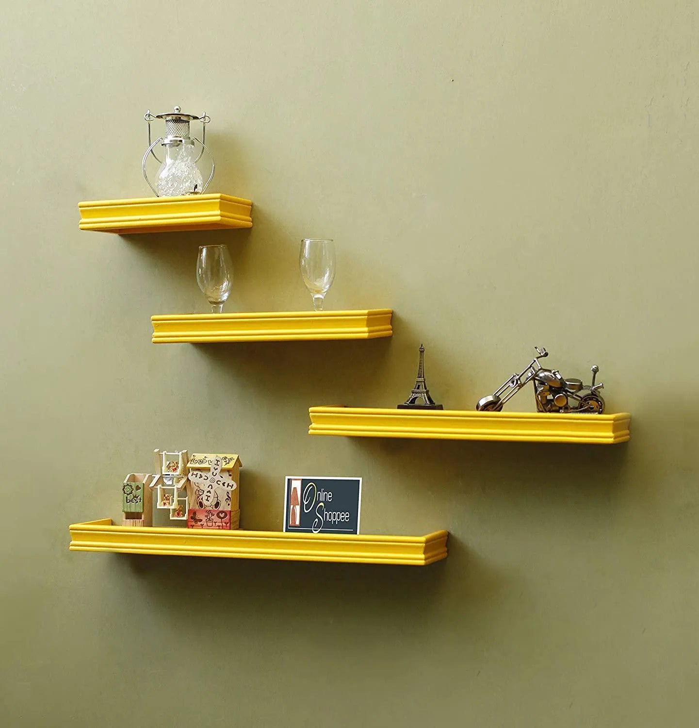 Beautiful Rectangular Wall Shelf - Wooden Twist UAE