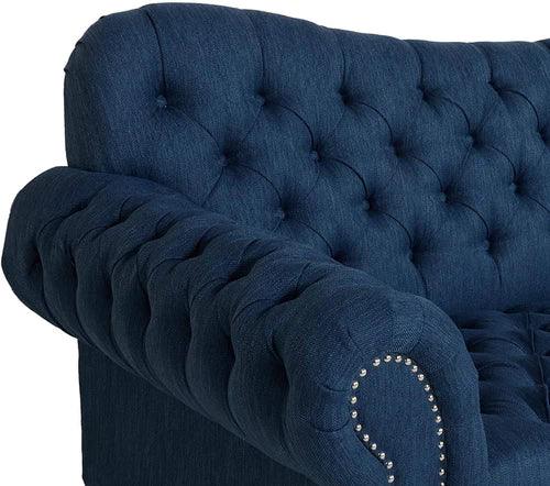 Nathan Chesterfield Button Tufted 3 Seater Sofa Set