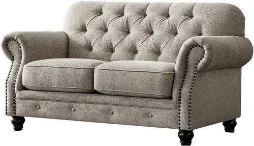 Tufted loveseat deals