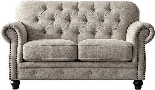 Buy Luxury Chesterfield Chenille Diamond Tufted Loveseat 2 Seater