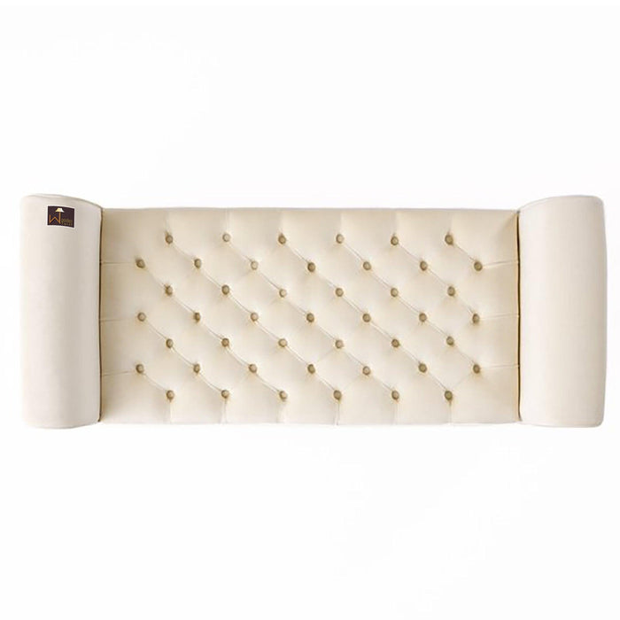 Zamansız Premium Wood Upholstered Flip top Storage Bench
