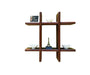 Wooden Criss Cross Floating Shelf - Wooden Twist UAE