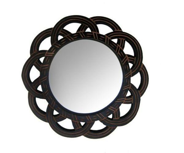 Wooden Antique With Handicraft Work Fancy Design Mirror Frame