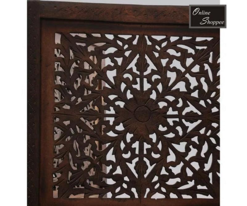 Wooden Partition Screen Room Divider in 4 Panel - Wooden Twist UAE